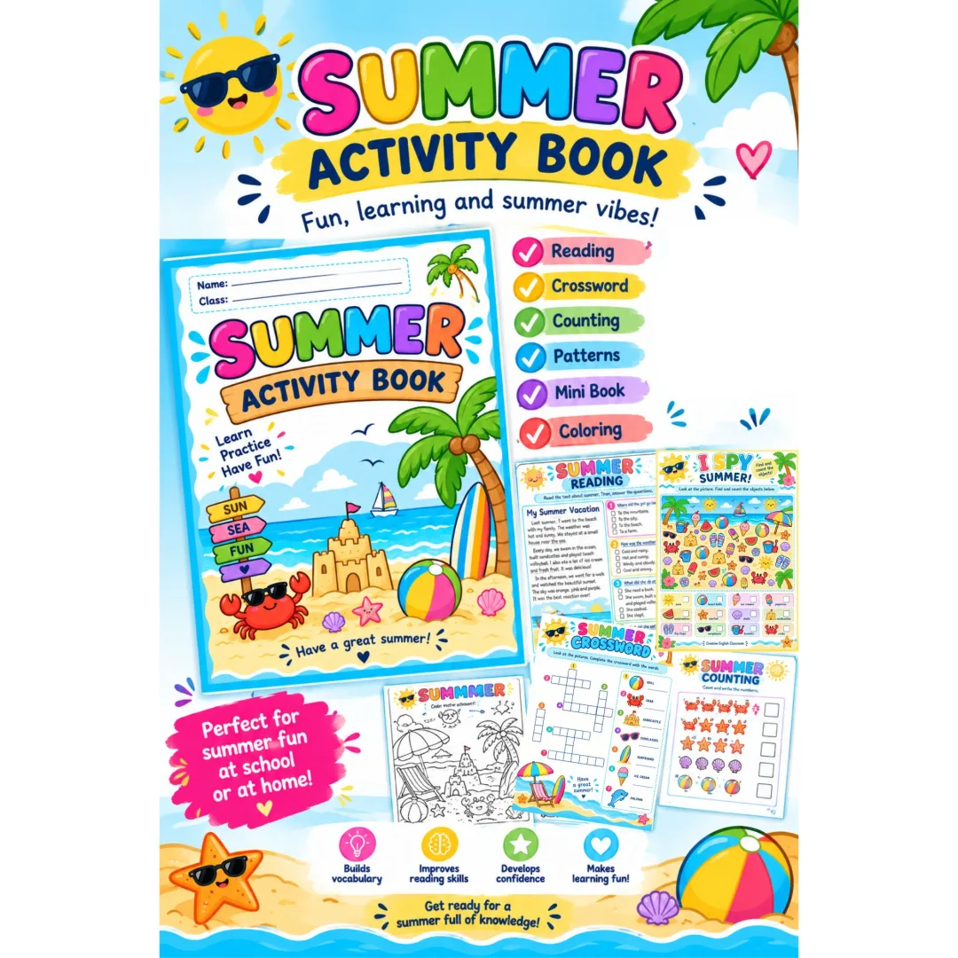 Summer Activities Atividades de Inglês Verão 1º a 5º ano Pdf