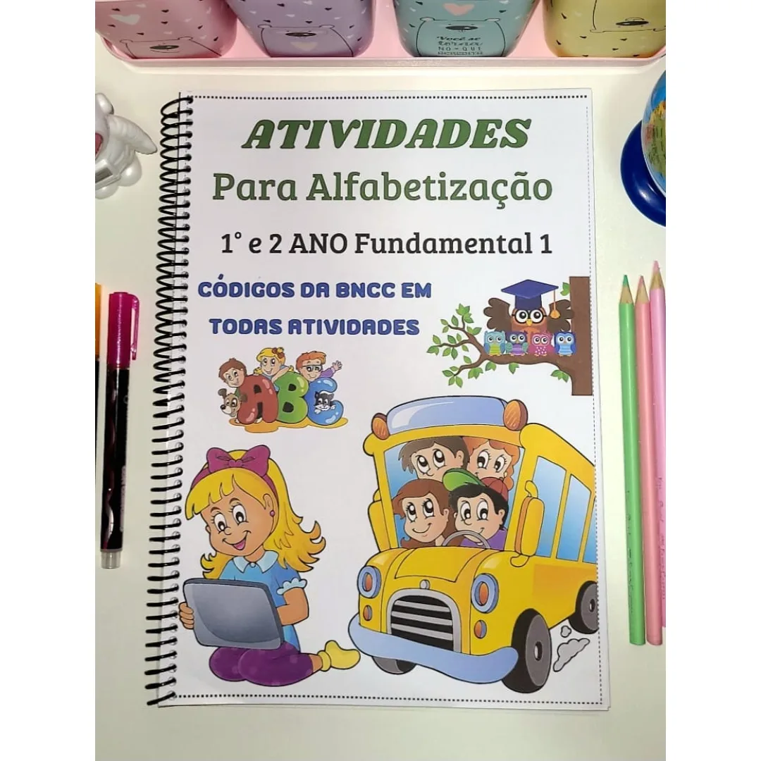 SUPER APOSTILA PARA ALFABETIZAÇÃO 1º E 2 º ANO + BRINDE