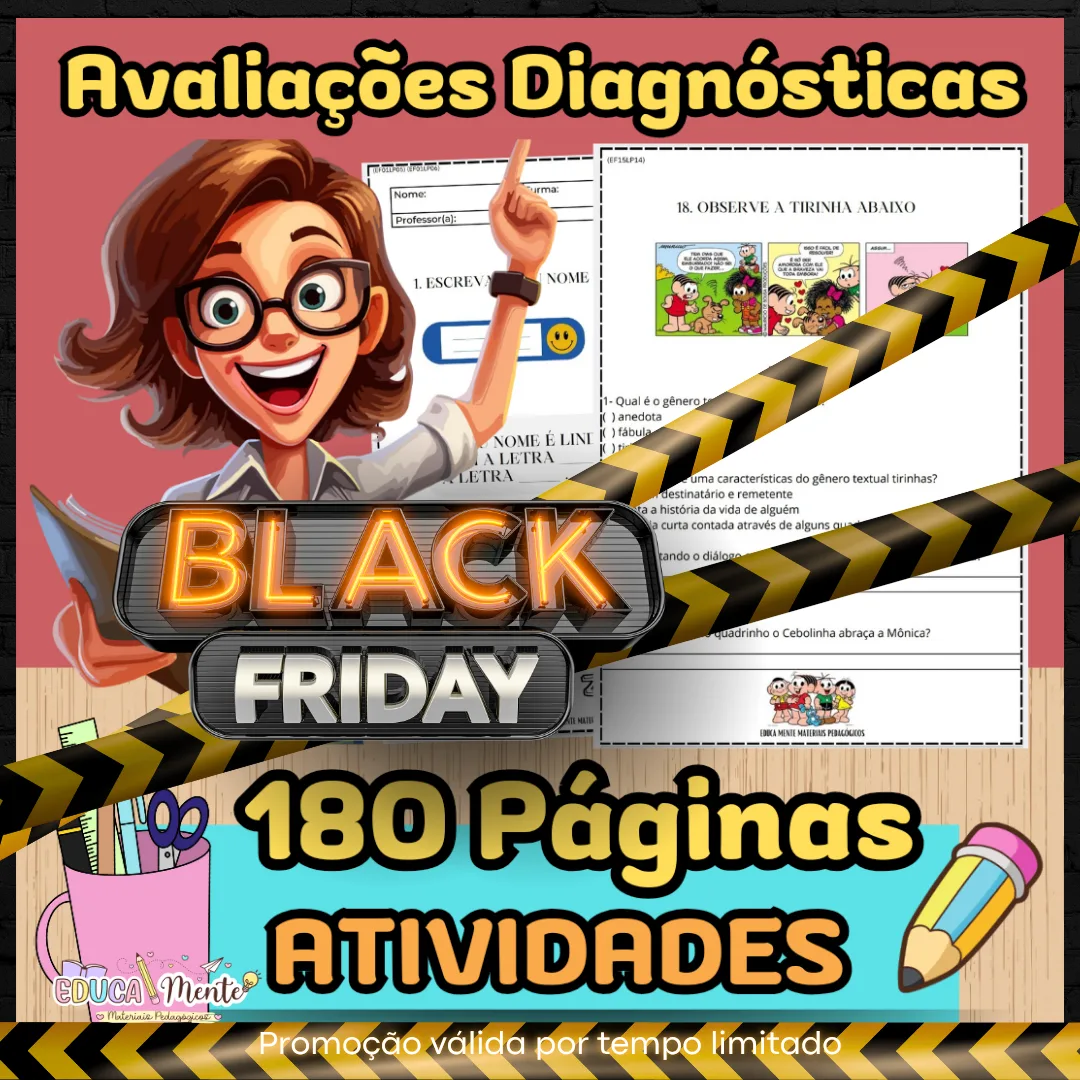 ⭐Super Combo Avaliações Diagnósticas 3 á 10 anos BLACK FRIDAY⭐