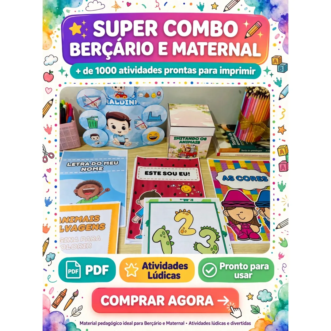 Super combo de 10 arquivos para berçário e maternal em PDF 