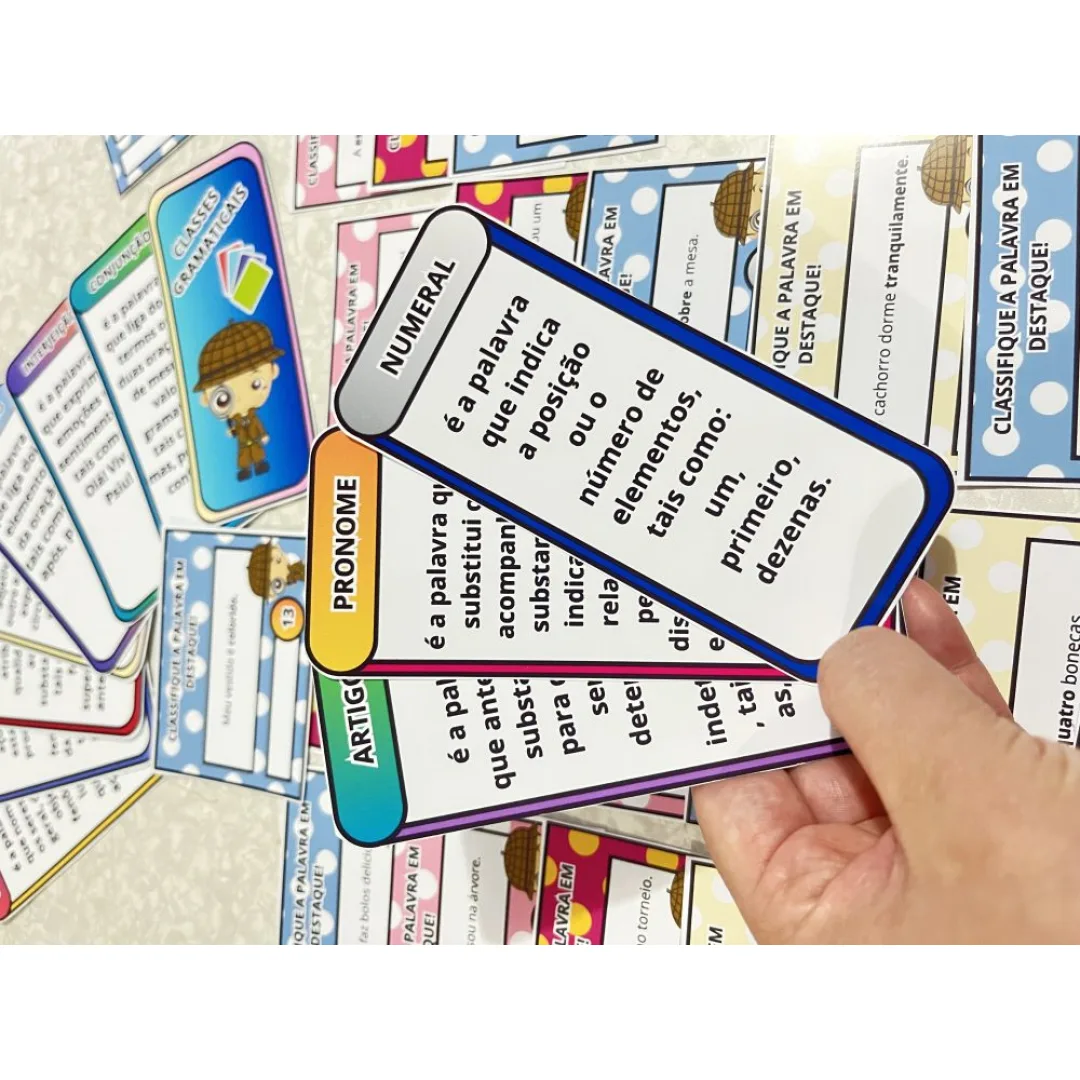 Super Kit de Cards das Classes Gramaticais