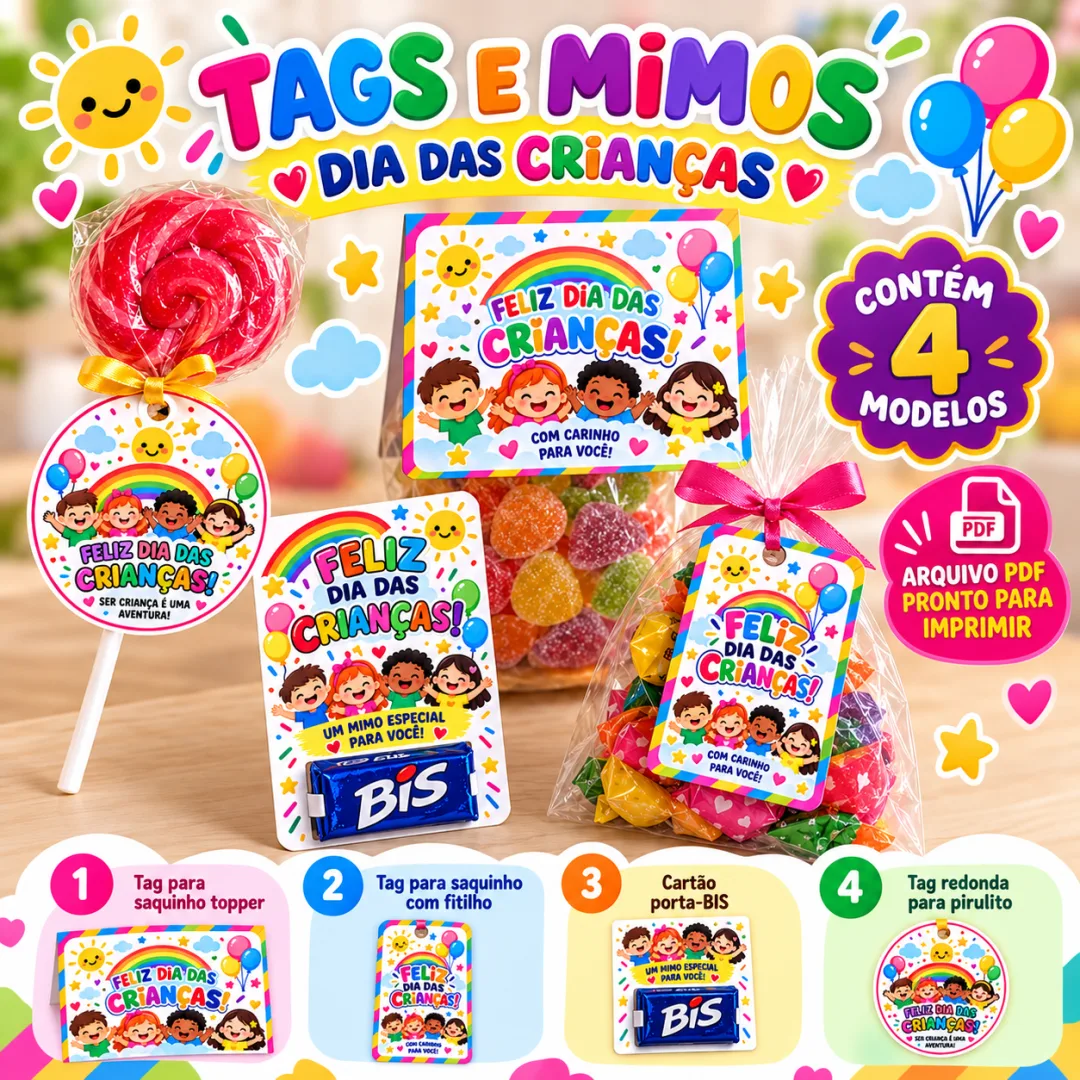 Tags e Mimos – Dia das Crianças