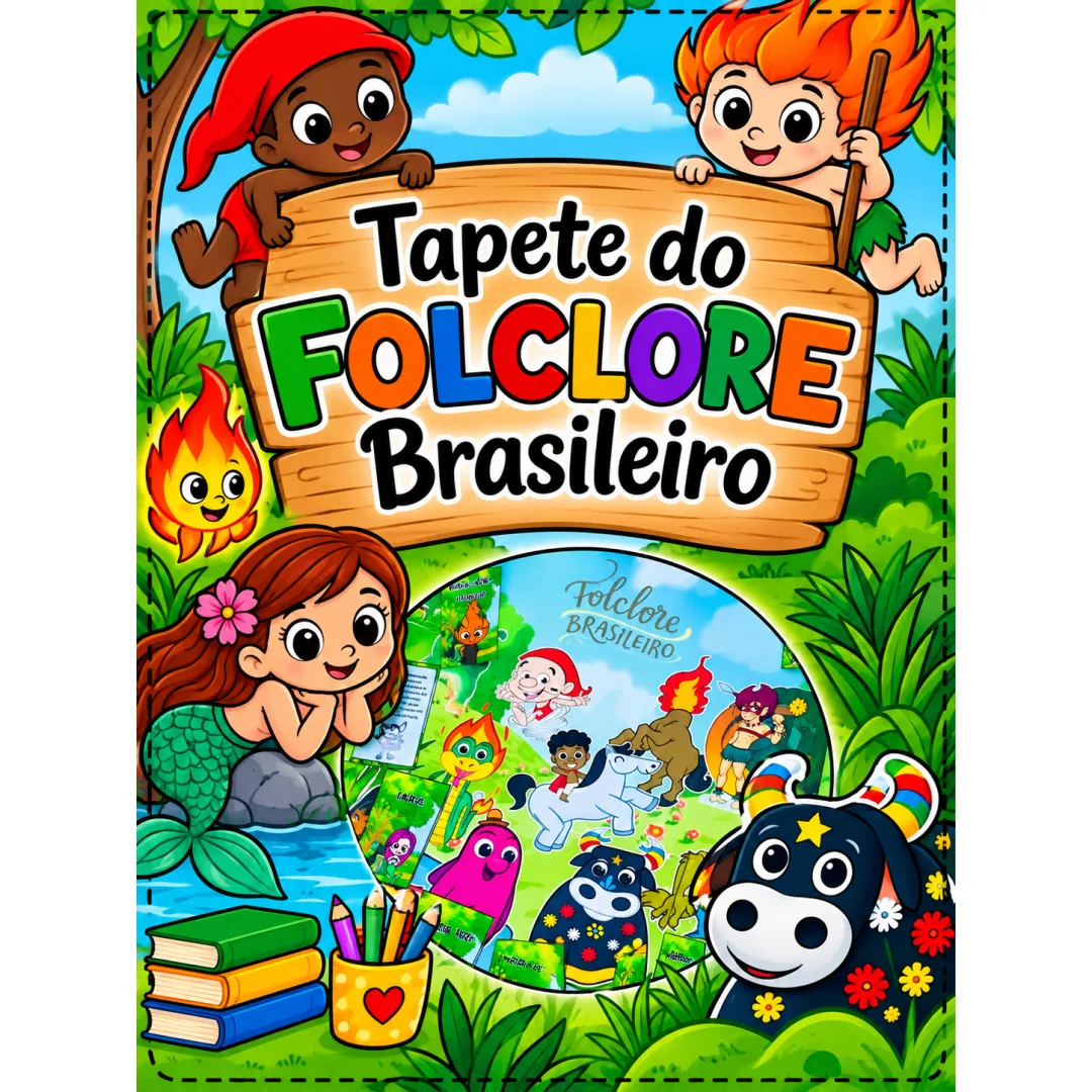 Tapete do Folclore + Livrinhos das Lendas