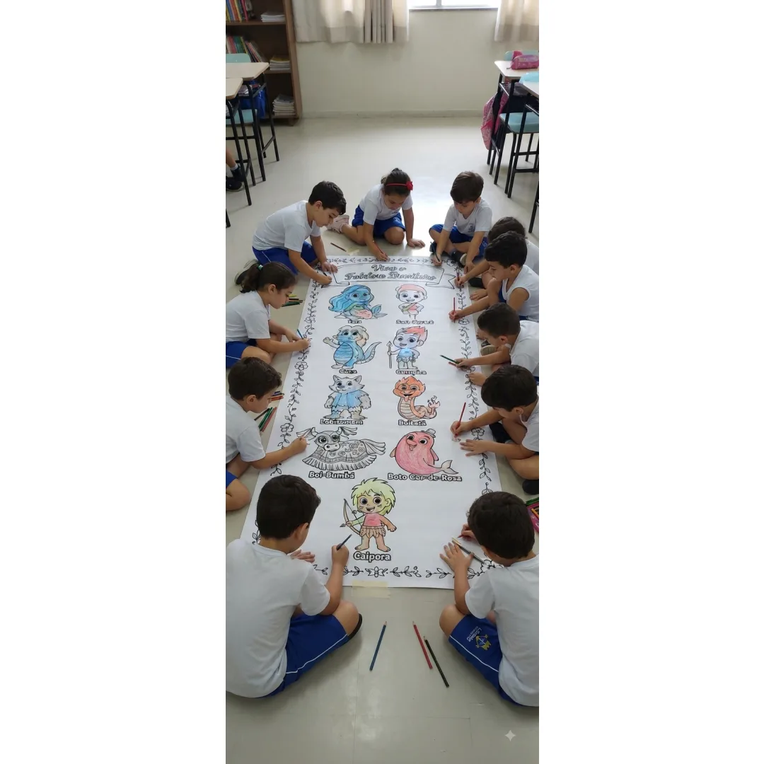 Tapete para Colorir - Folclore Brasileiro - 24 Folhas - PDF