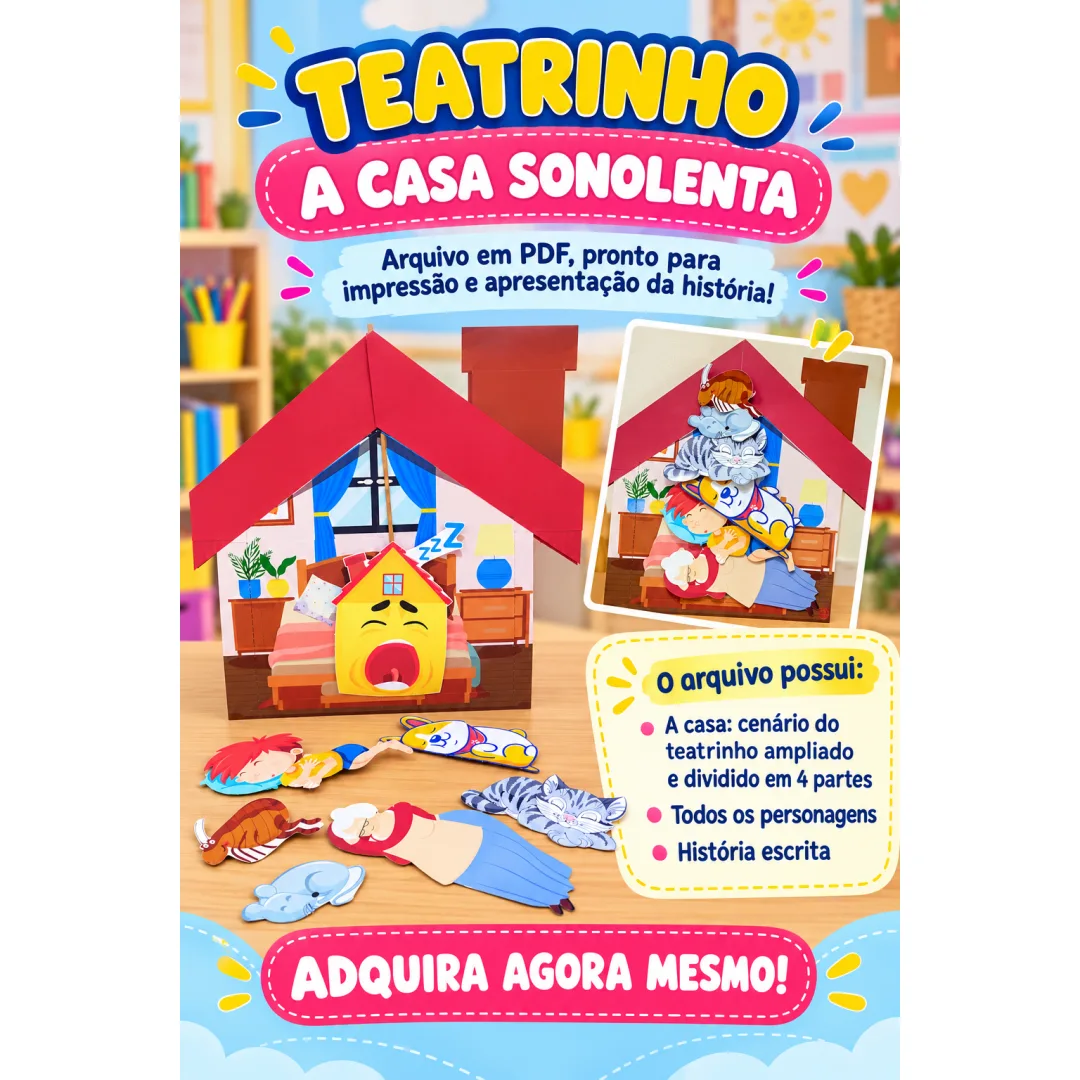 Teatrinho: a Casa Sonolenta em Pdf