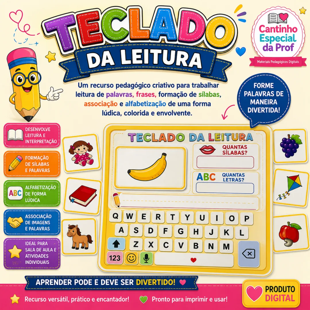 ⌨️📚 TECLADO DA LEITURA⌨️📚 