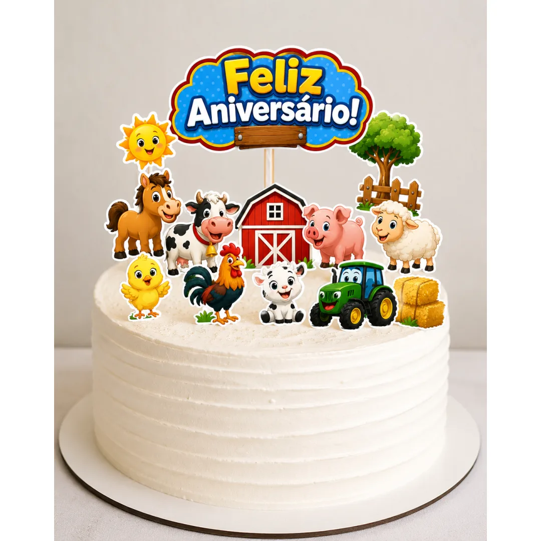TOPO SÓ UM BOLINHO TEMA FAZENDINHA
