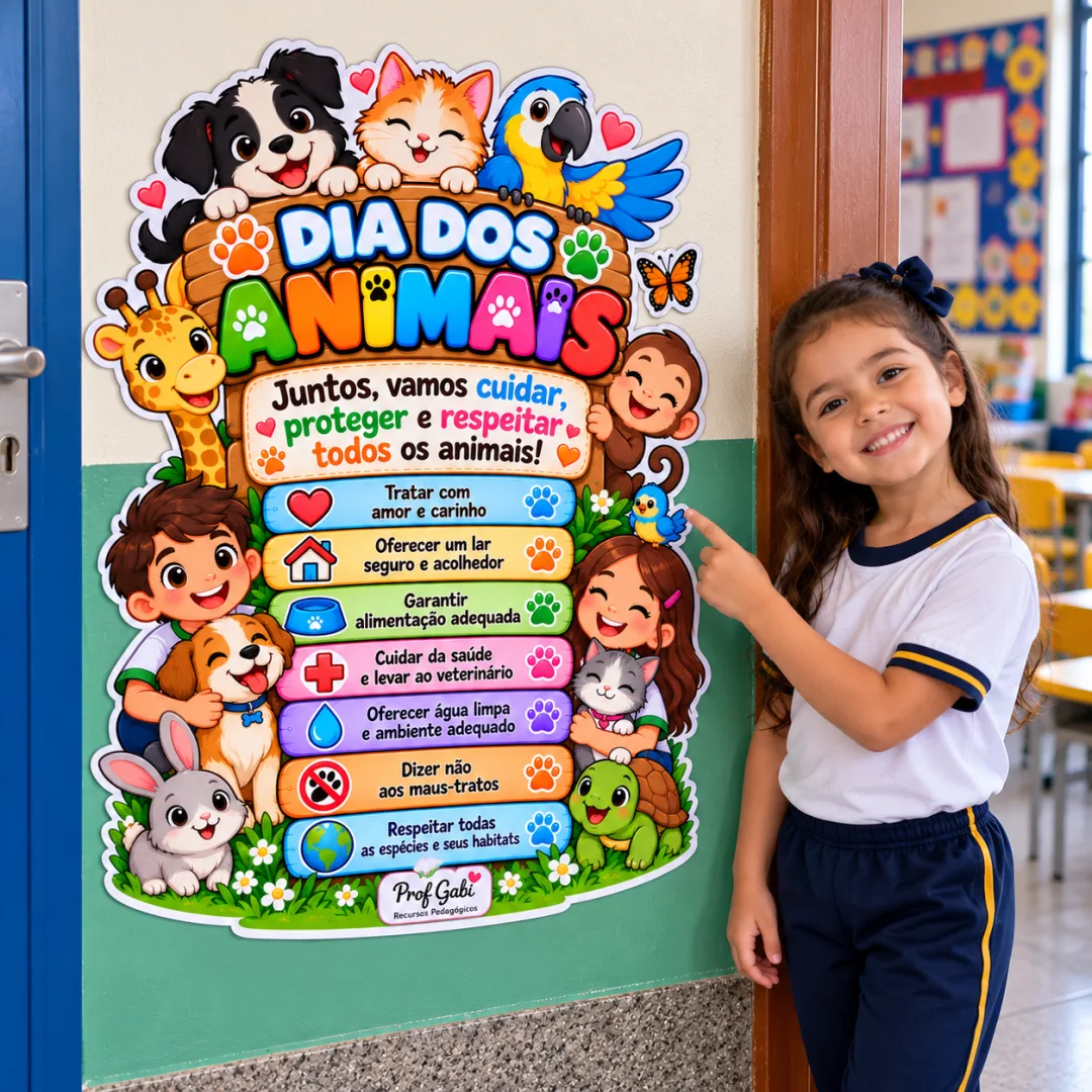 TOTEM DIA DOS ANIMAIS – JUNTOS VAMOS CUIDAR!