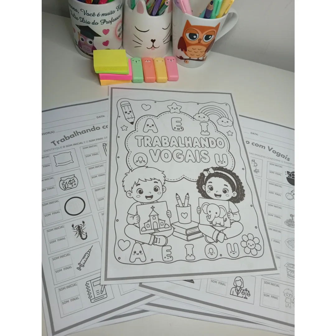 TRABALHANDO COM AS VOGAIS – APRENDER BRINCANDO! 