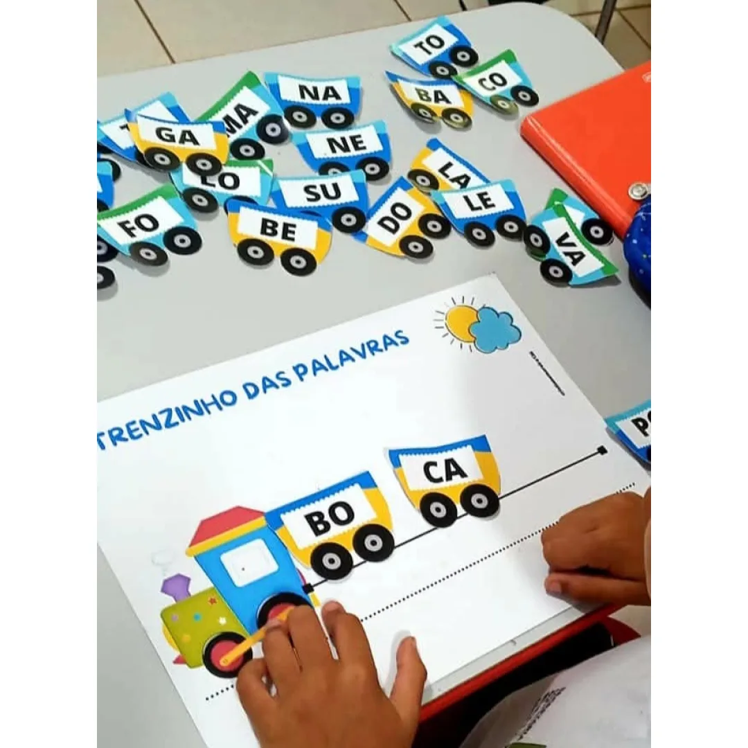 Trenzinho sílabas simples PDF Ensino fundamental 
