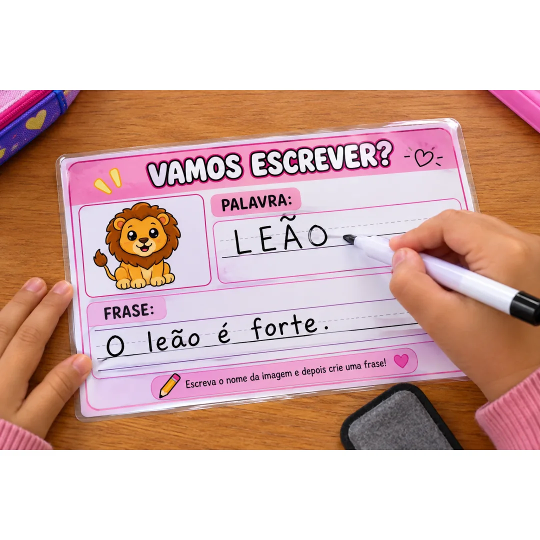 VAMOS ESCREVER? — Atividades de Escrita e Produção de Frases Educação Infantil e 1º ao 3º Ano em PDF