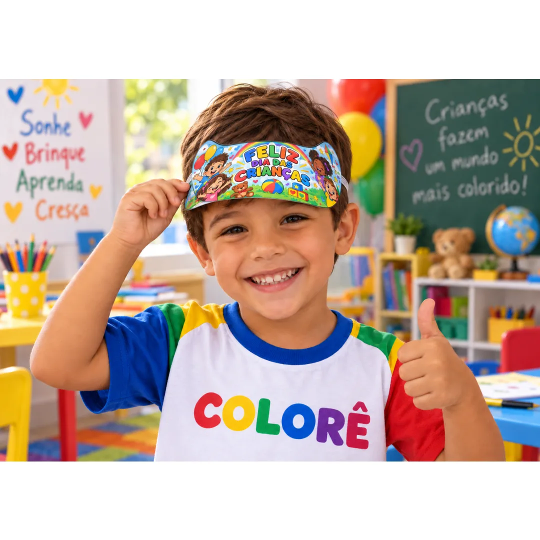 Viseira Dia das Crianças - Educação Infantil - PDF