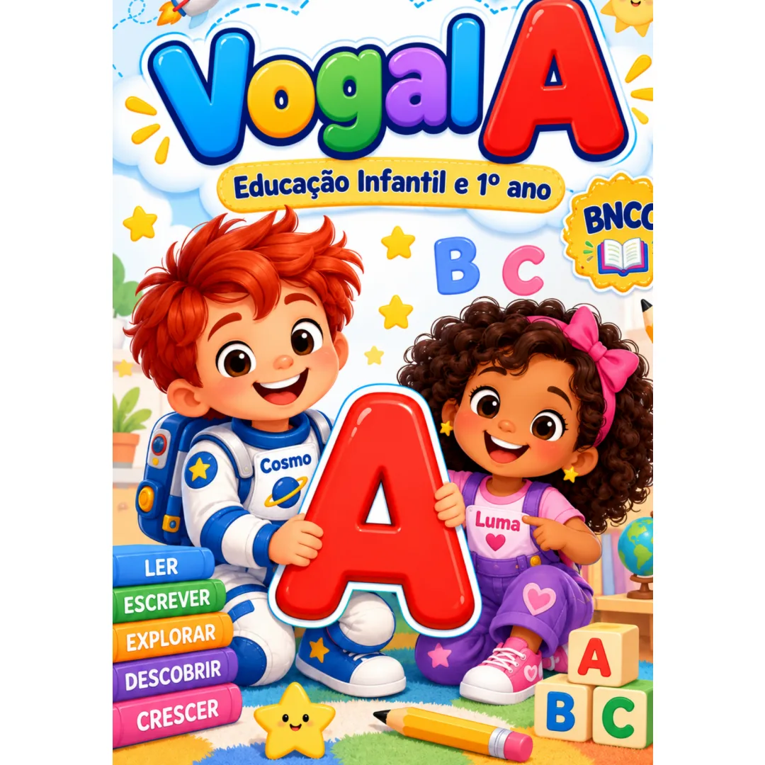 Vogal A: 6 Atividades de Alfabetização Educação Infantil e 1º Ano PDF