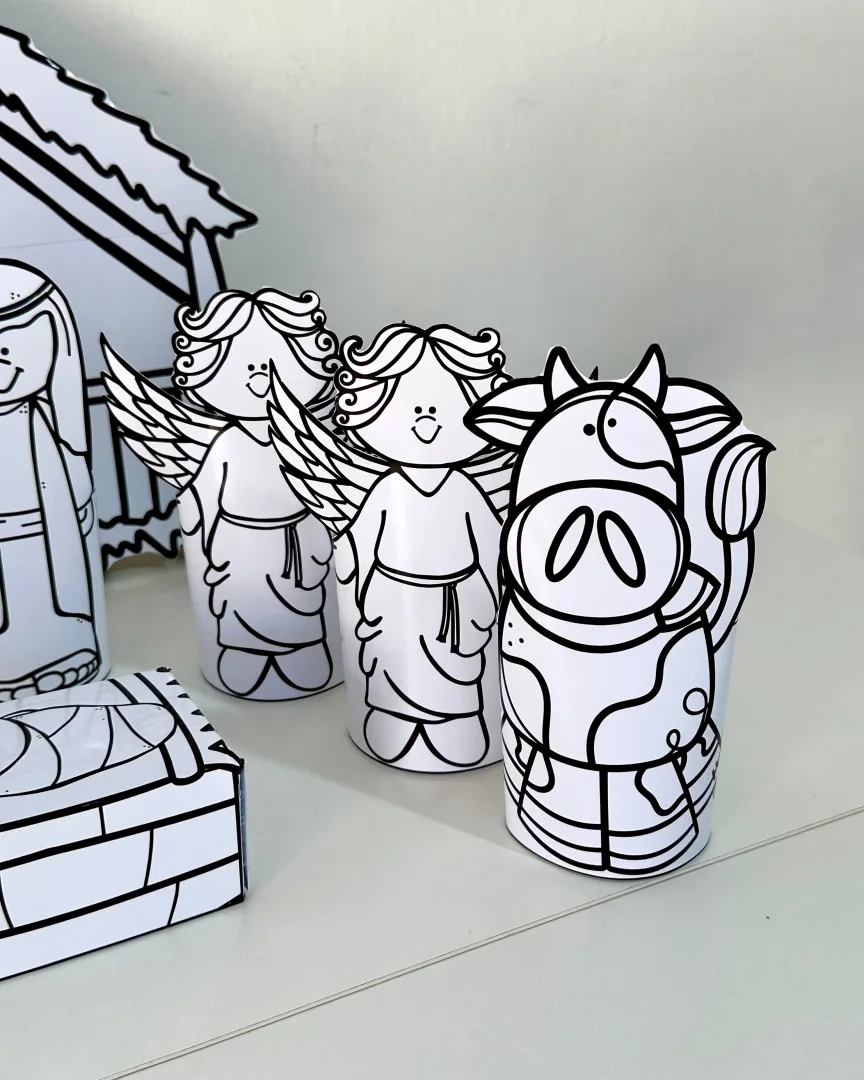   Presépio de Mesa para Imprimir – Atividade Natalina 3D — imagem 5