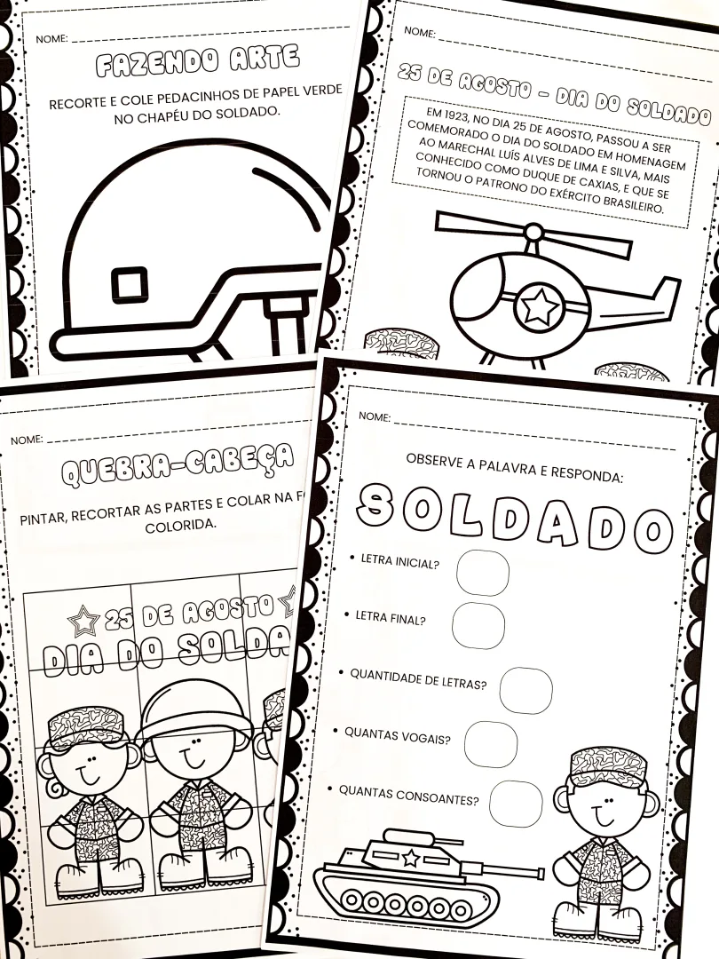 10 Atividades + Binóculo - Dia do Soldado — imagem 4