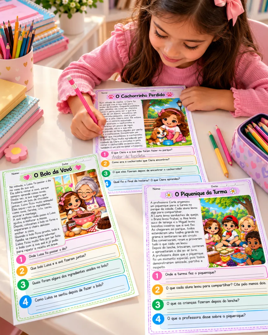 10 Atividades de Leitura e Interpretação de Texto para o 2º, 3º e 4º em PDF — imagem 2