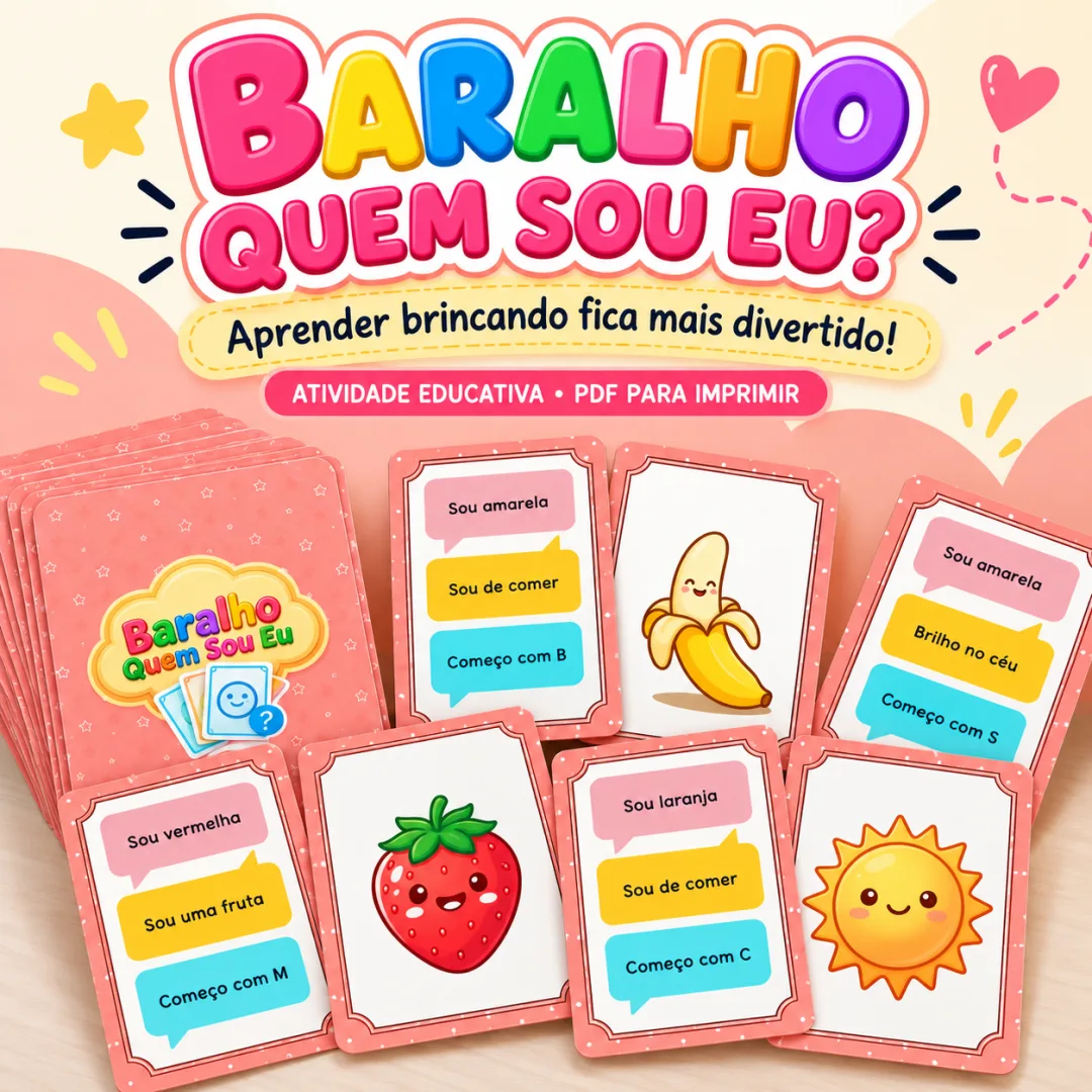 10 Jogos Educativos de Baralho para Alfabetização - PDF para Imprimir — imagem 6