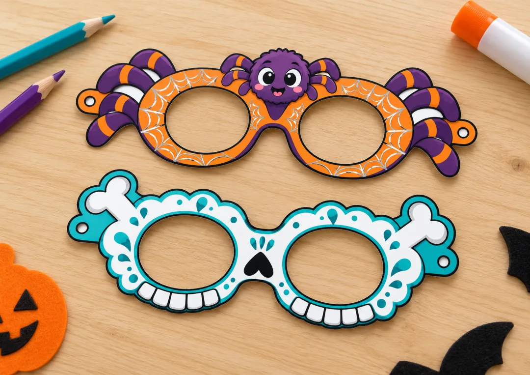 10 Modelos de Óculos de Halloween! em PDF- Educação Infantil — imagem 2