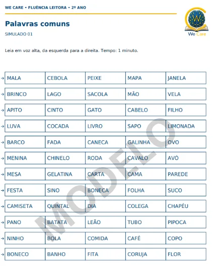10 SIMULADOS de Fluência Leitora em Pdf (molde CAED/CNCA) 3º Ano — imagem 3