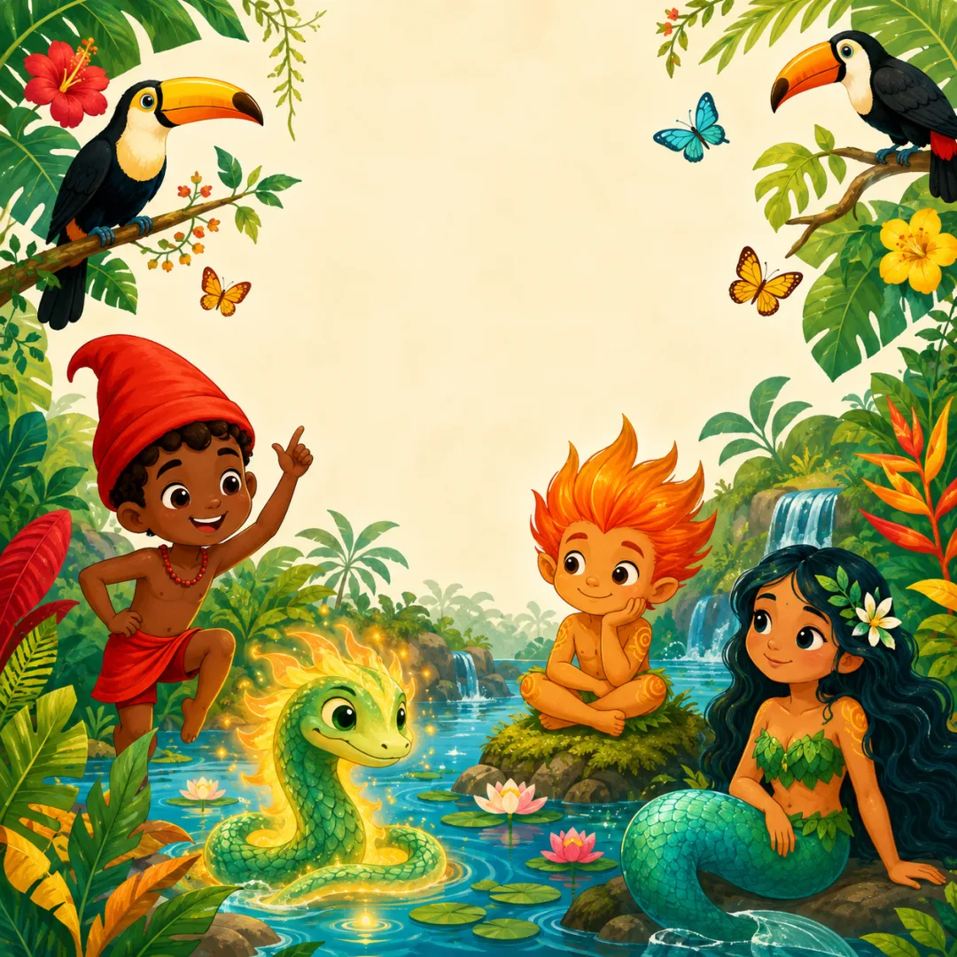 100 Desenhos do Folclore Brasileiro para Colorir – PDF A4 — imagem 2