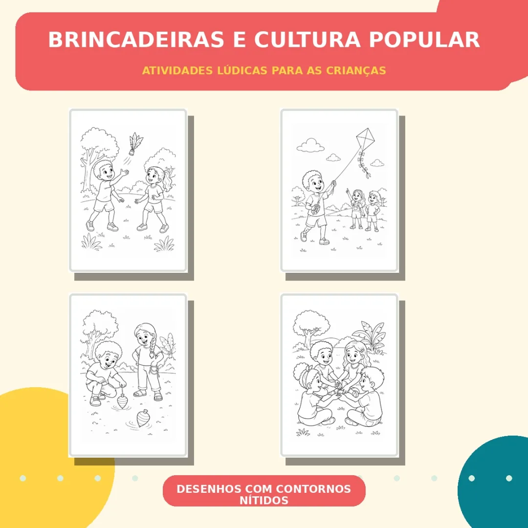 100 Desenhos do Folclore Brasileiro para Colorir – PDF A4 — imagem 5