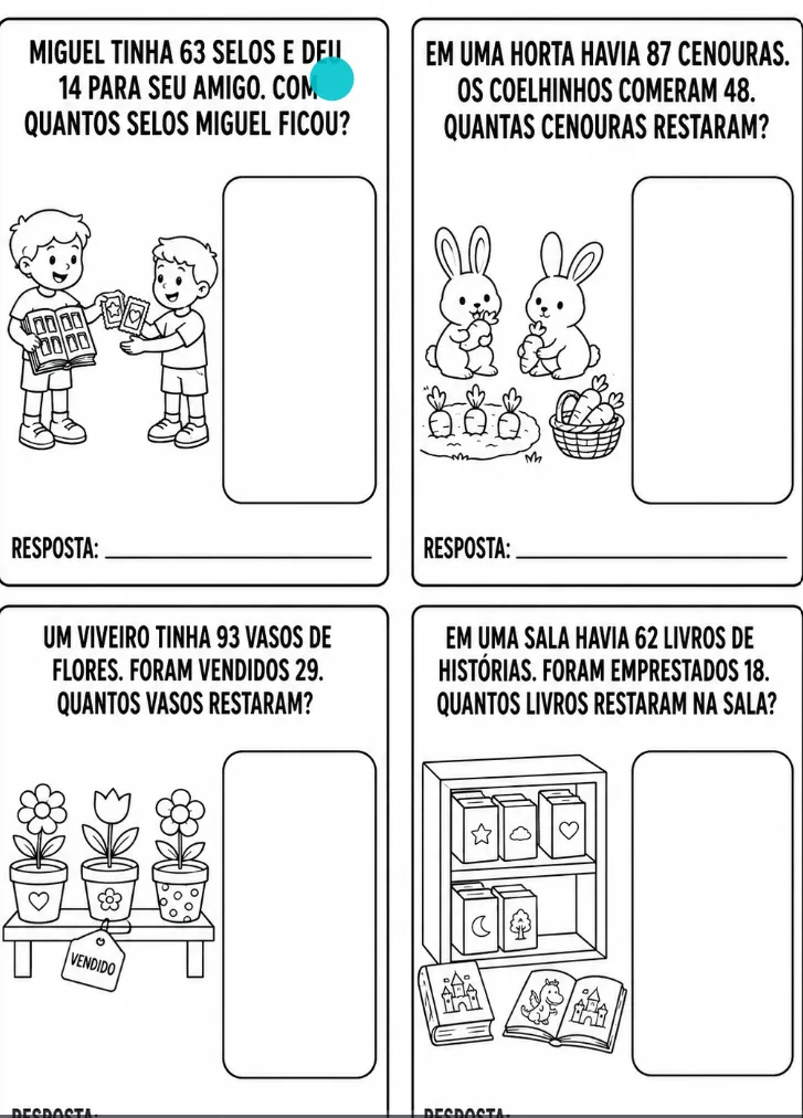 100 Problemas de Adição e Subtração - PDF — imagem 3