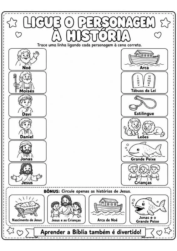 20 Atividades Bíblicas Infantis | PDF Digital para Imprimir — imagem 3