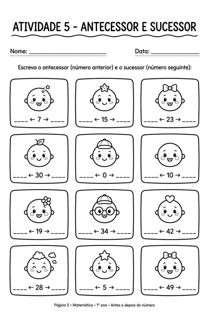 20 Atividades de Matemática para 1º Ano - PDF — imagem 3
