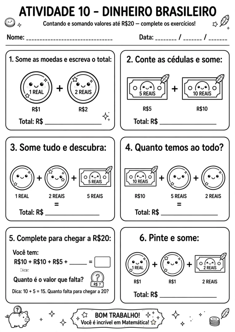 20 Atividades de Matemática para 1º Ano - PDF — imagem 5