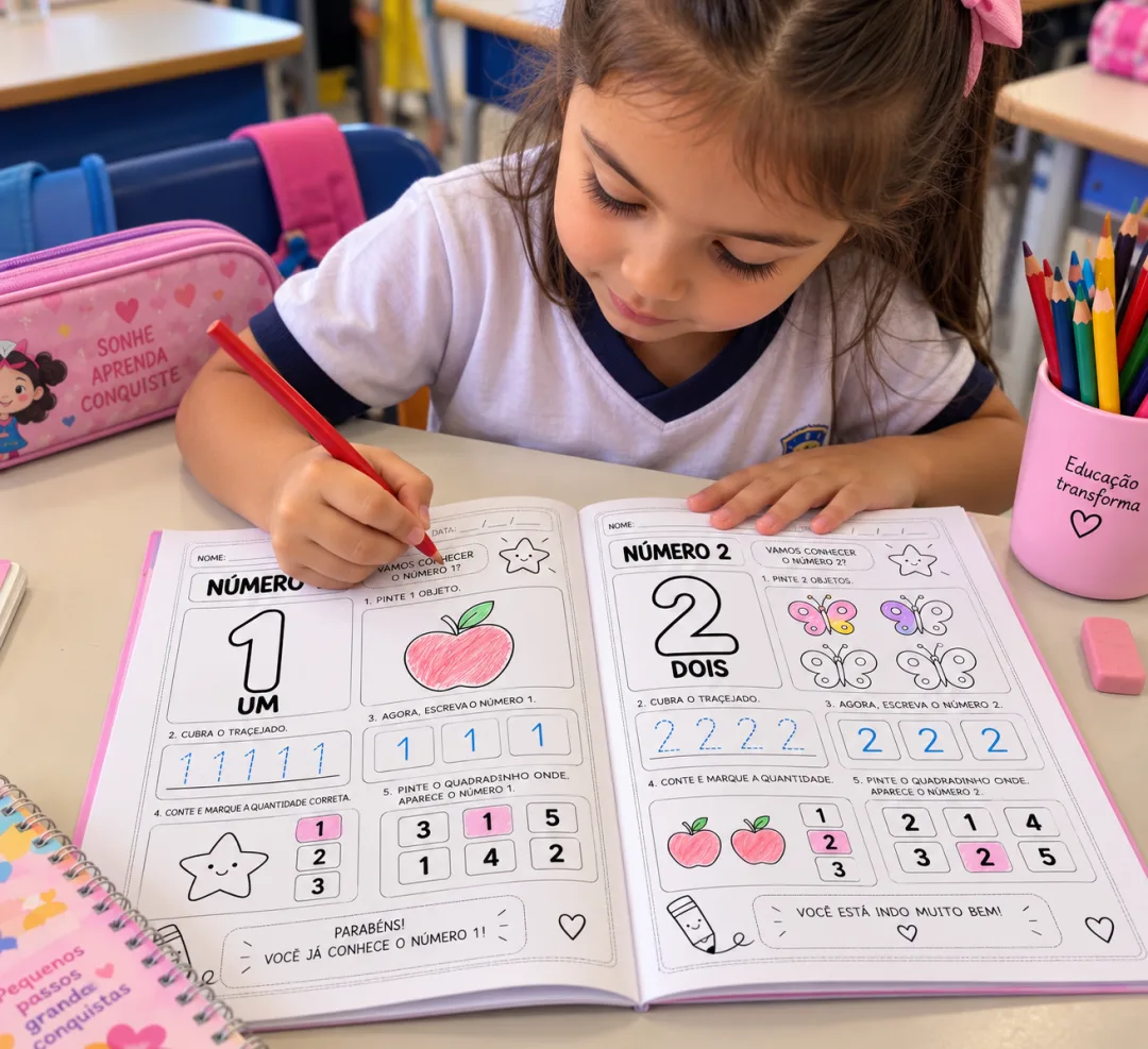 20 Atividades de Números e Quantidades 1 a 10 — Educação Infantil em PDF — imagem 2