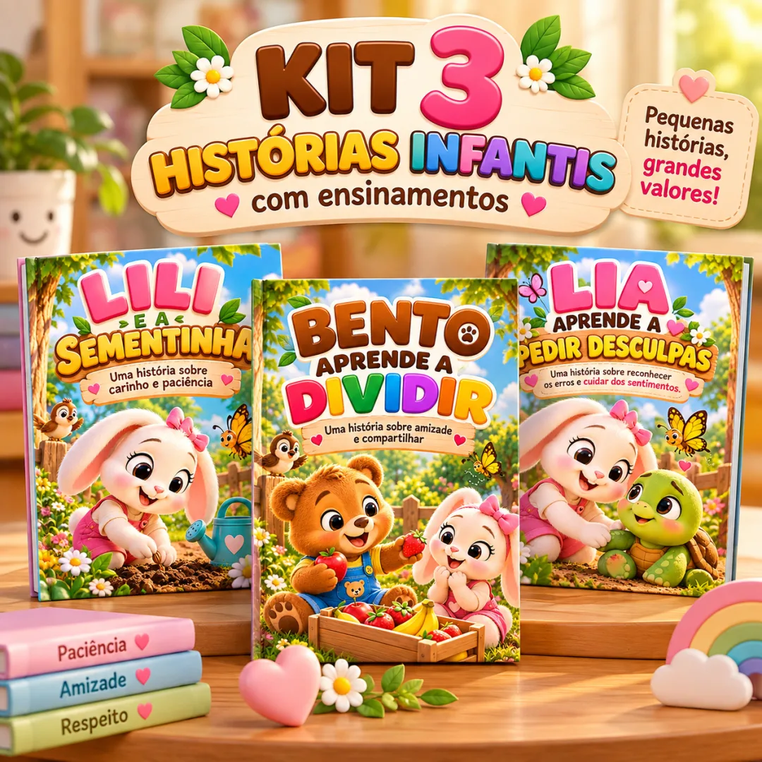 3 Histórias Infantis com Ensinamentos – Livrinhos Educativos para Educação Infantil em PDF — imagem 5