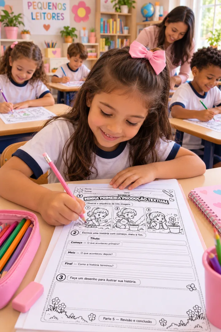 30 Atividade de Leitura e Interpretação de Texto para Imprimir — 1º e 2º Ano  — imagem 4