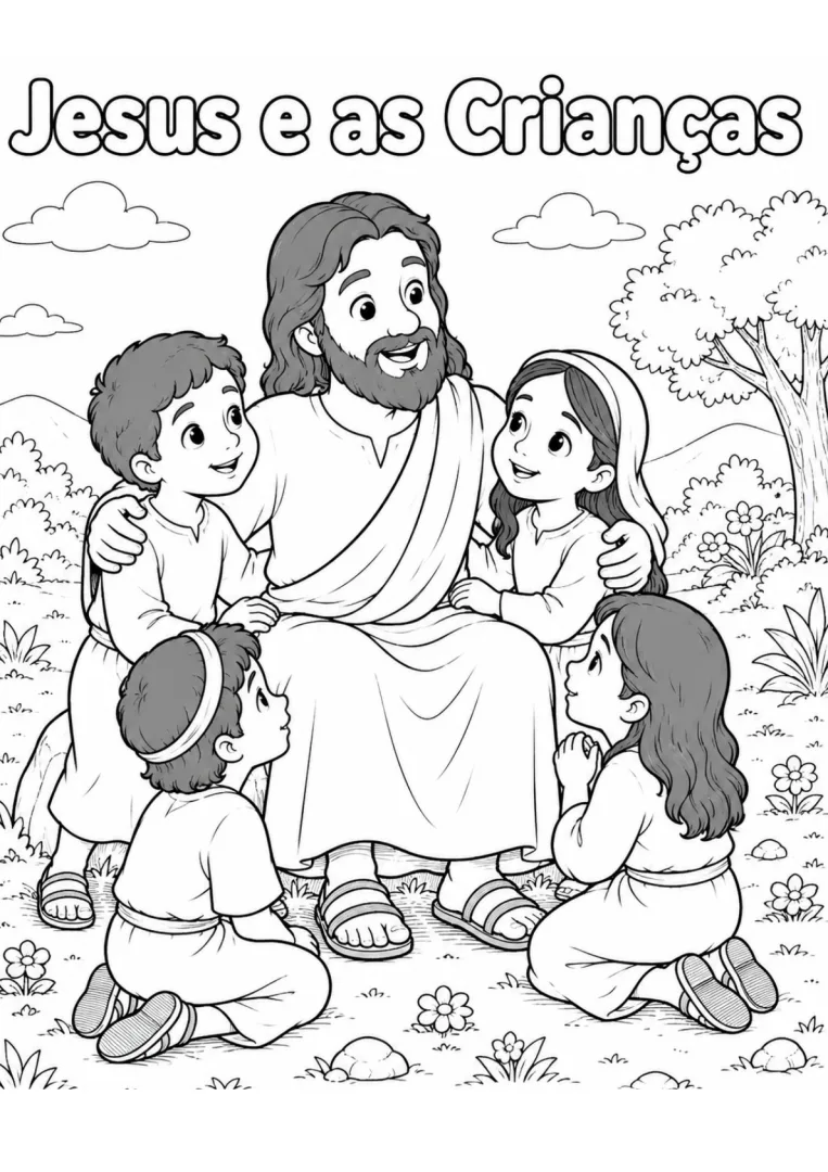30 Desenhos Bíblicos para Colorir | PDF Digital para Imprimir — imagem 6