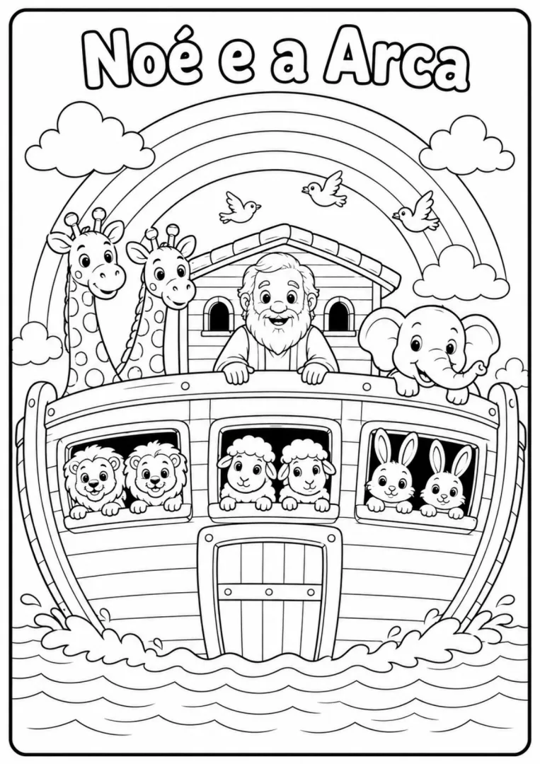 30 Desenhos Bíblicos para Colorir | PDF Digital para Imprimir — imagem 2