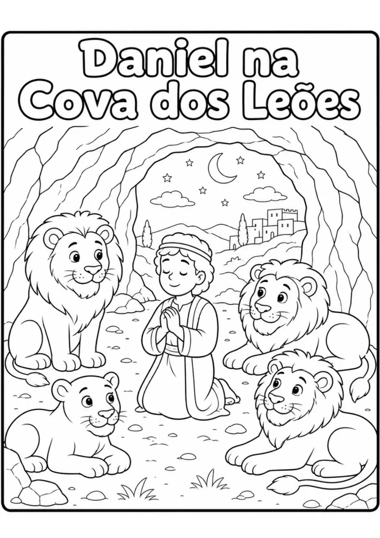 30 Desenhos Bíblicos para Colorir | PDF Digital para Imprimir — imagem 4