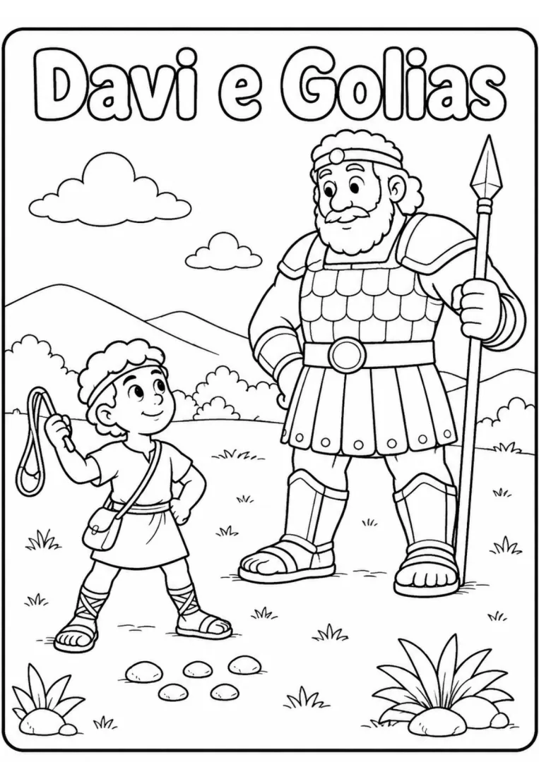 30 Desenhos Bíblicos para Colorir | PDF Digital para Imprimir — imagem 3