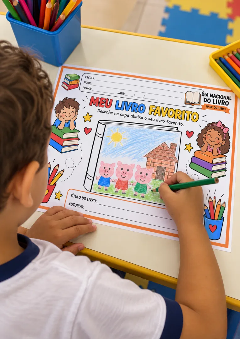 4 ATIVIDADES DIA NACIONAL DO LIVRO PARA A EDUCAÇÃO INFANTIL EM PDF — imagem 3