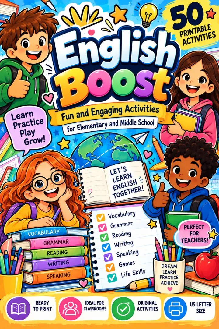 40 atividades de inglês ilustradas PDF - Ensino Fundamental  — imagem 2