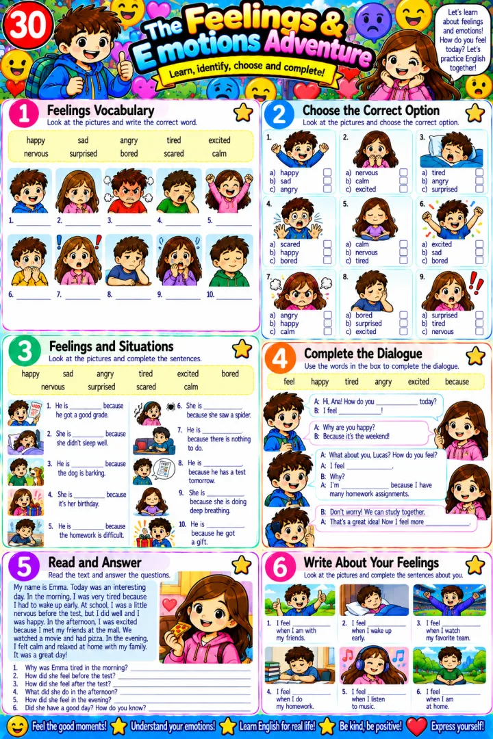 40 atividades de inglês ilustradas PDF - Ensino Fundamental  — imagem 5
