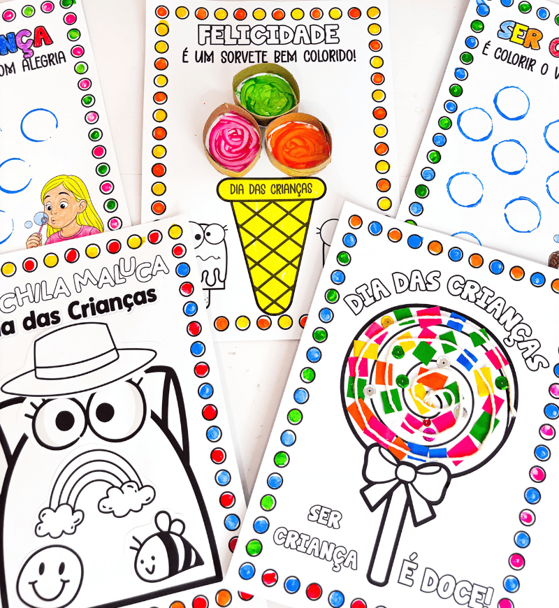 Atividades de Artes Dia das Crianças em PDF Educação Infantil — imagem 5