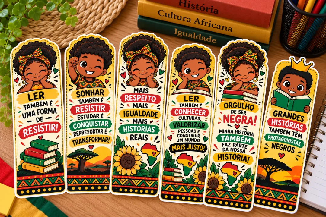Marcadores de Páginas Dia da Consciência Negra - Educação Infantil e Ensino Fundamental (PDF) — imagem 3