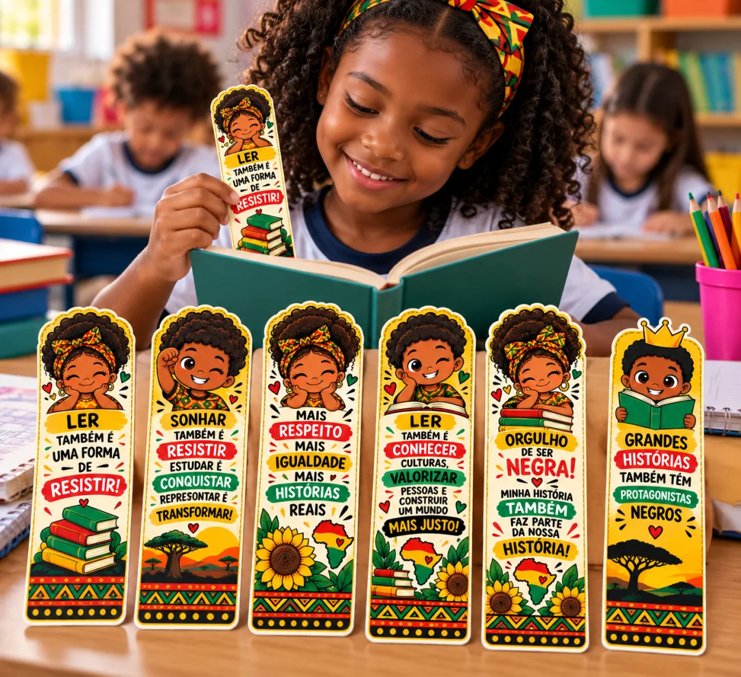 Marcadores de Páginas Dia da Consciência Negra - Educação Infantil e Ensino Fundamental (PDF) — imagem 2