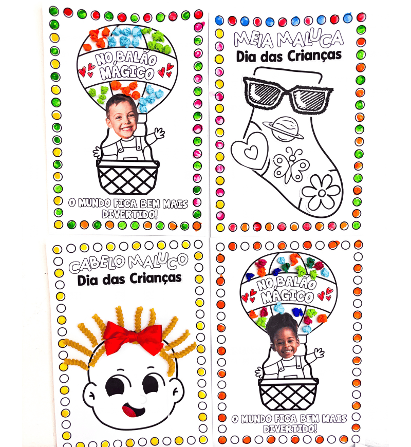 Atividades de Artes Dia das Crianças em PDF Educação Infantil — imagem 6