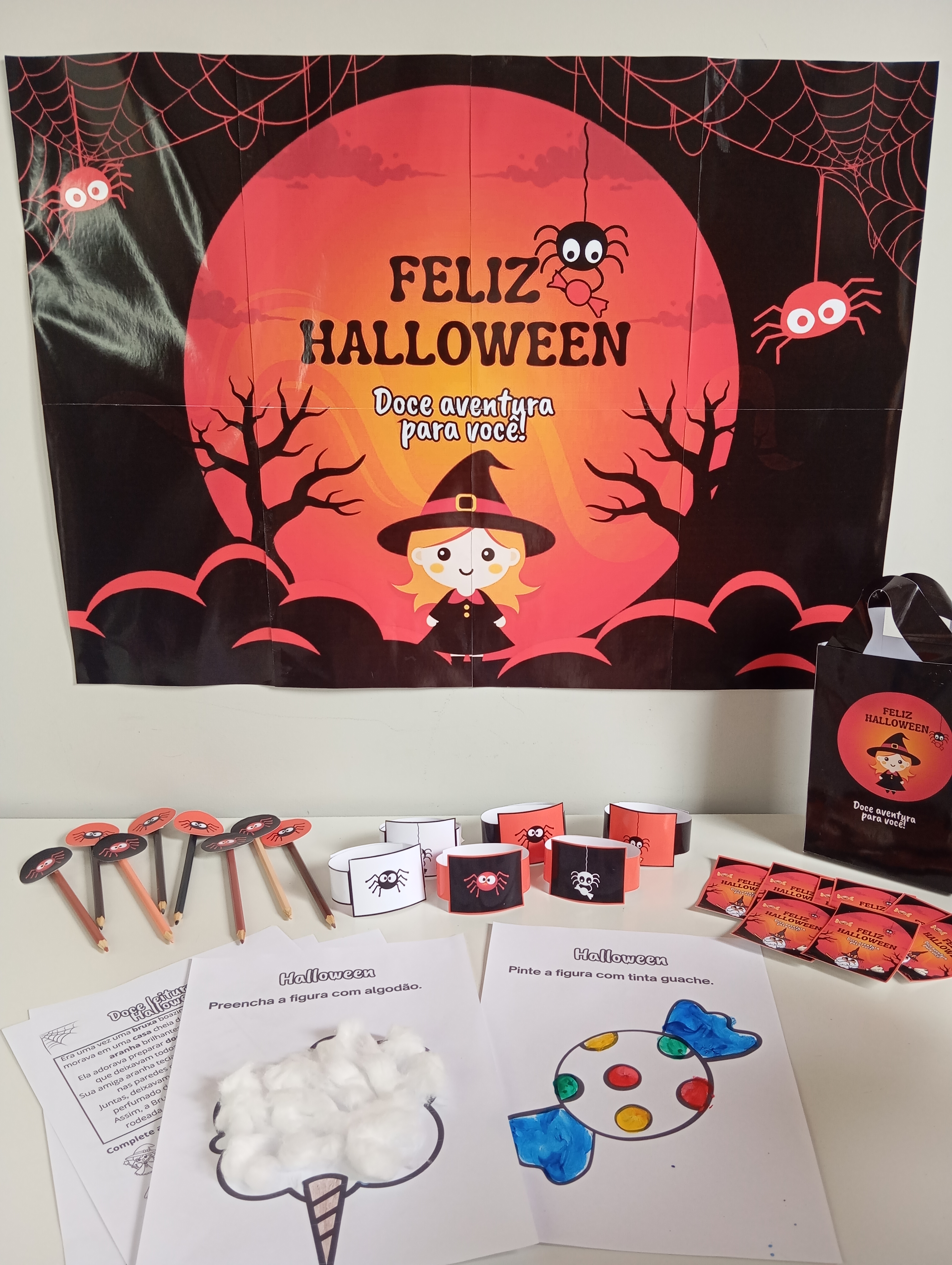 Kit Halloween Doce Aventura 1º ao 5º Ano – Painel e Lembrancinhas Em PDF — imagem 2