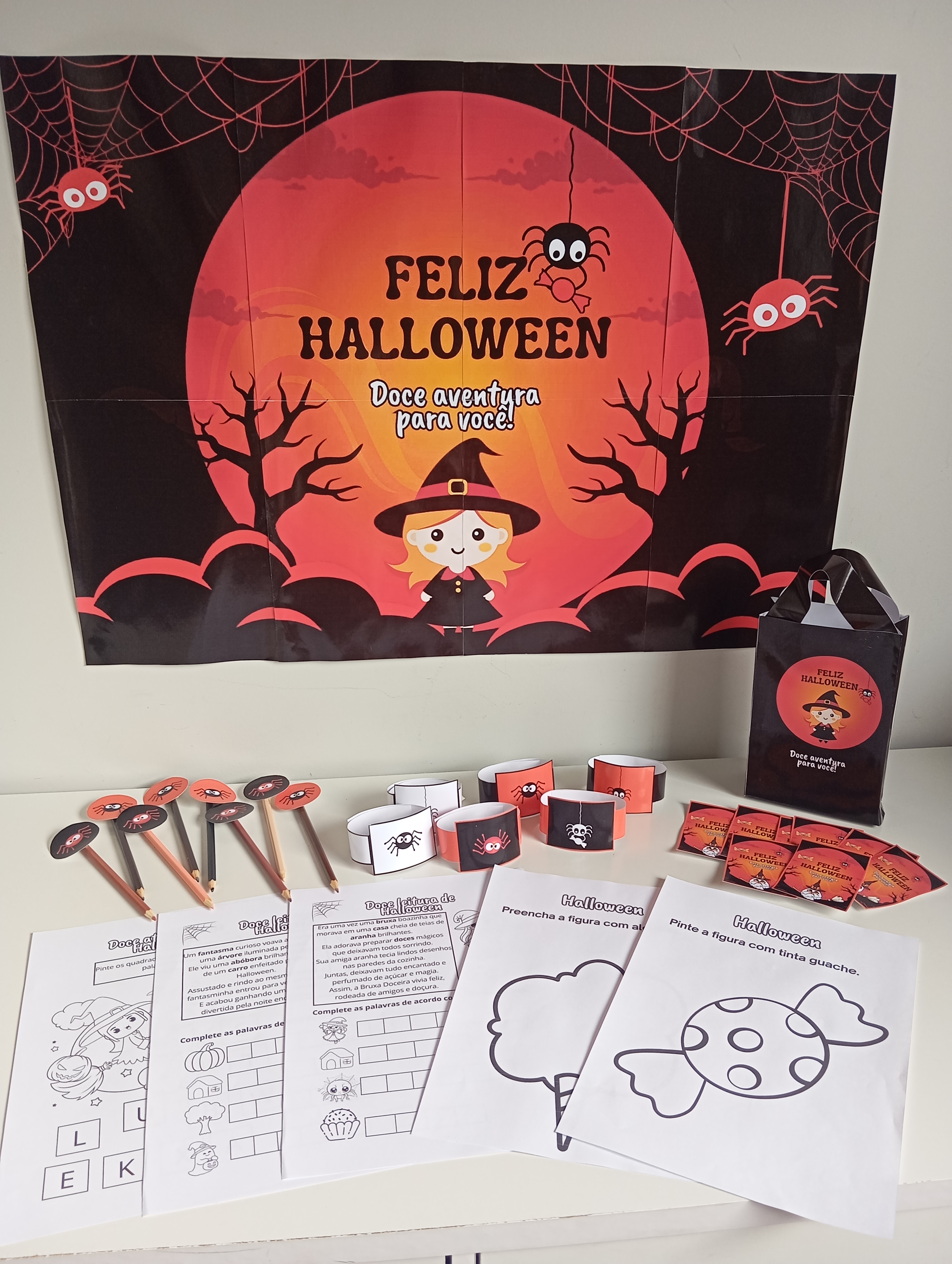 Kit Halloween Doce Aventura 1º ao 5º Ano – Painel e Lembrancinhas Em PDF — imagem 6