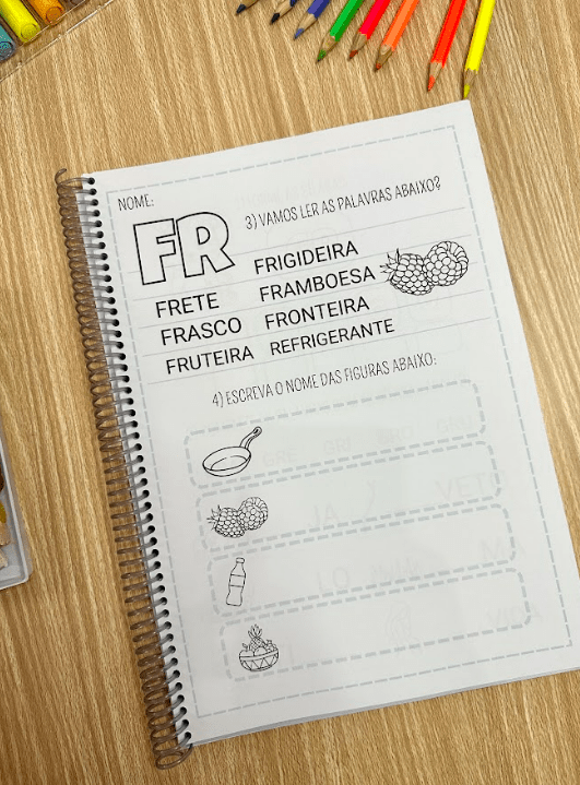 Apostila Sílabas Complexas — 49 Páginas para Alfabetização — imagem 6