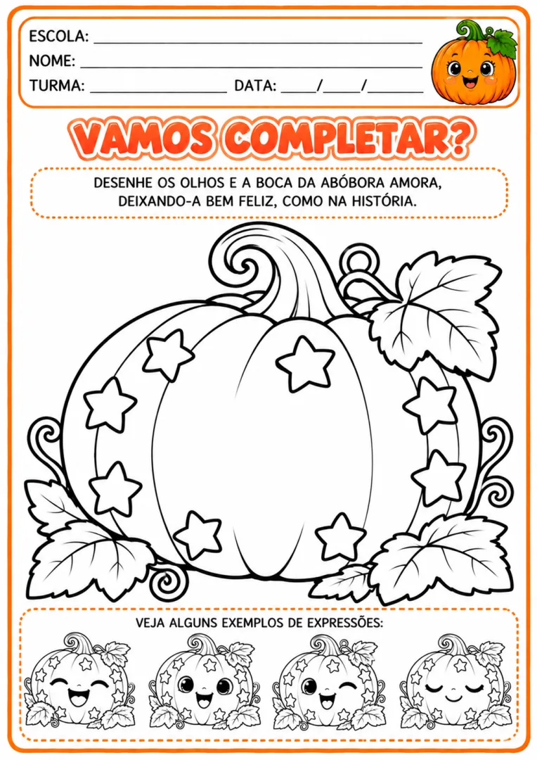 A abóbora que queria iluminar a noite História em PDF para a Educação Infantil  — imagem 5