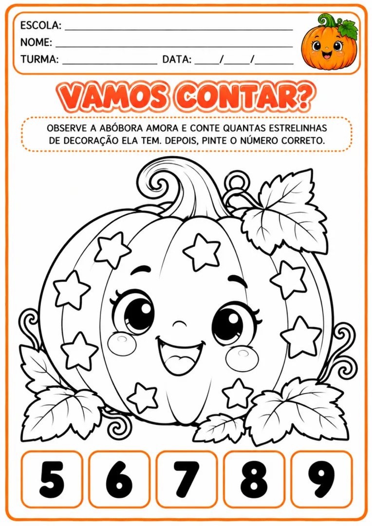 A abóbora que queria iluminar a noite História em PDF para a Educação Infantil  — imagem 6