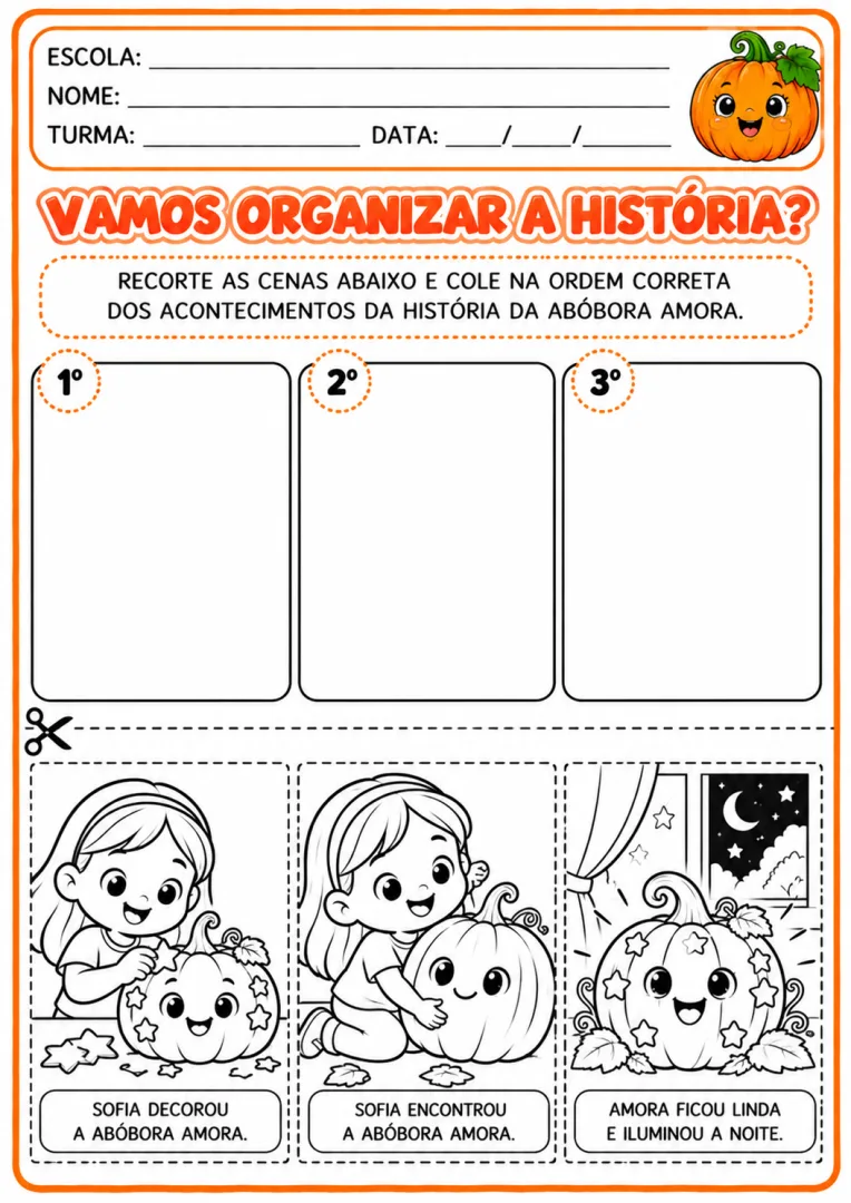 A abóbora que queria iluminar a noite História em PDF para a Educação Infantil  — imagem 3
