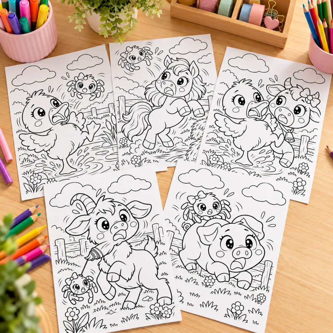 A Aranha Aventureira - Desenhos Colorir - Educação Infantil - Arquivo Digital — imagem 3